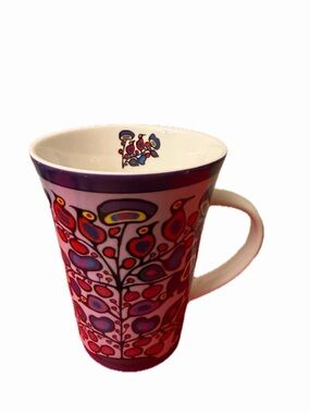 Oscardo Canada Art Mug Colorful Folk Art Tall Latte Coffee Cup